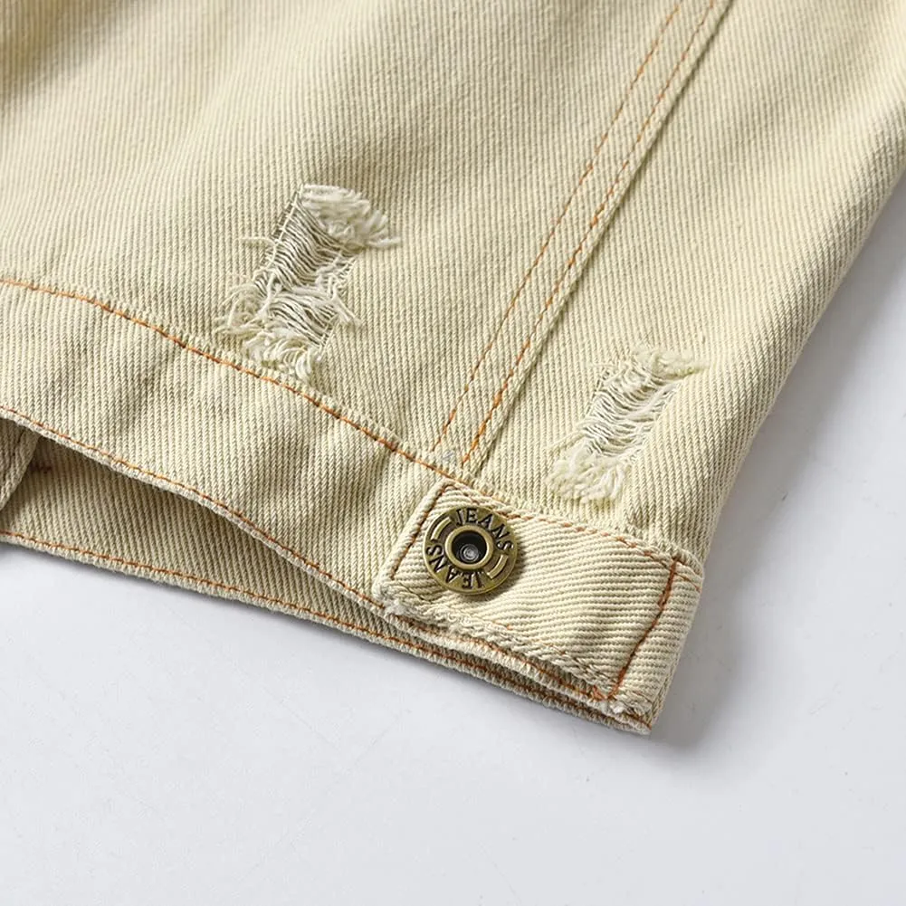 IDOPIP Toddler Kid Baby Boys Girls Denim Jacket Long Sleeve Button Down Jeans Coat Cowboy Overcoat Hoodie Casual Outwear