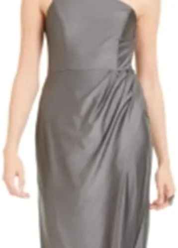 Juniors' One-Shoulder Gown