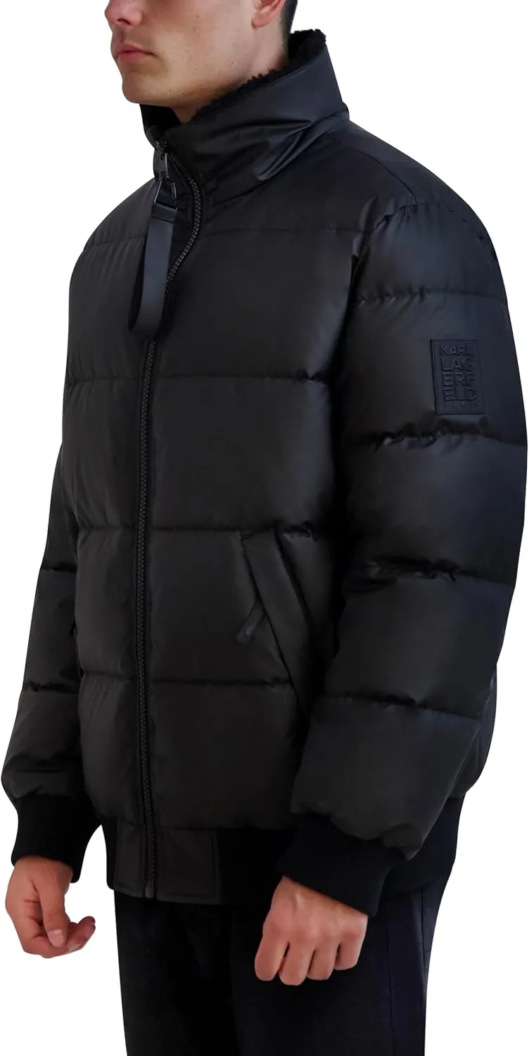 Karl Lagerfeld Paris Men's Short Puffer Jacket