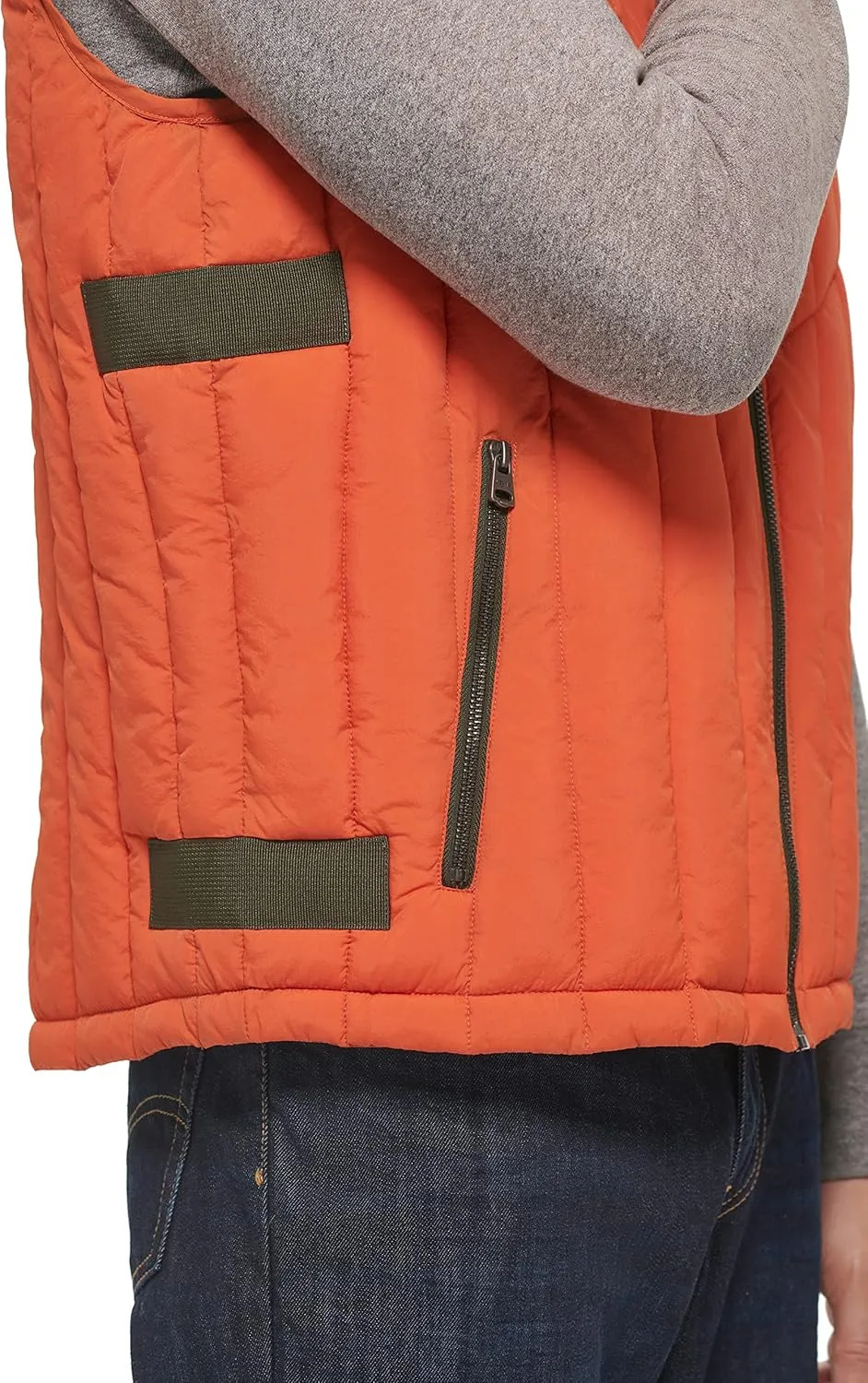 Levi's Men's Quilted Utility Vest with Contrast Detailing