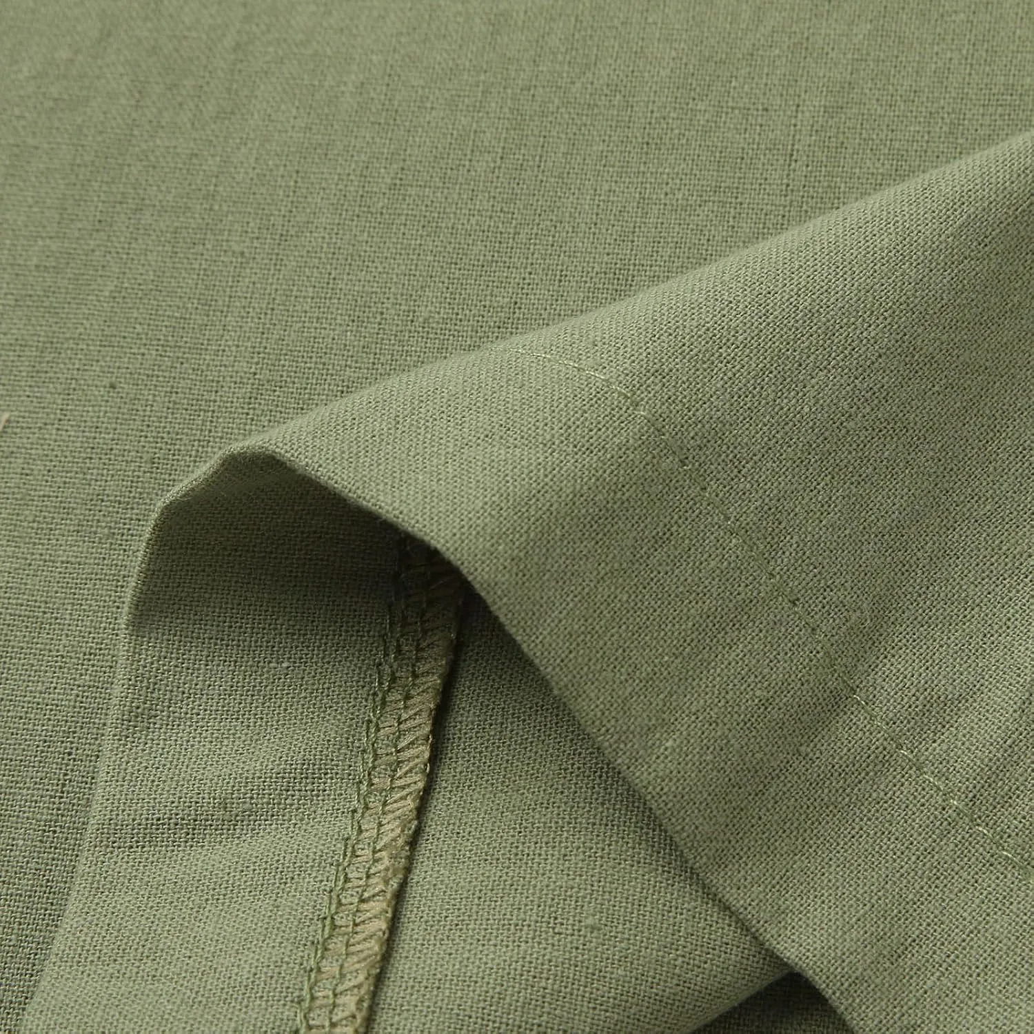 Linen Pants for Women Summer Elastic High Waist Drawstring Flowy Palazzo Pant Loose Fit Wide Leg Trousers with Pocket