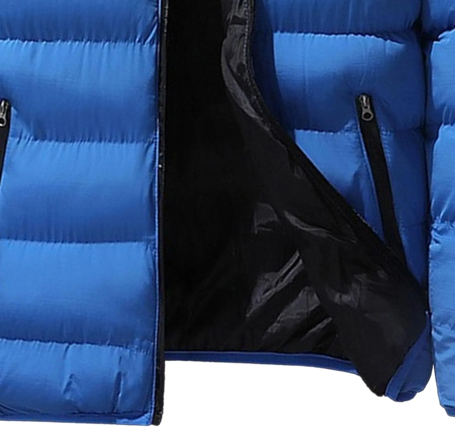 Maiyifu-GJ Men's Winter Warm Puffer Jacket Lightweight Thicken Quilted Padded Jackets Windproof Down Coat Outerwear