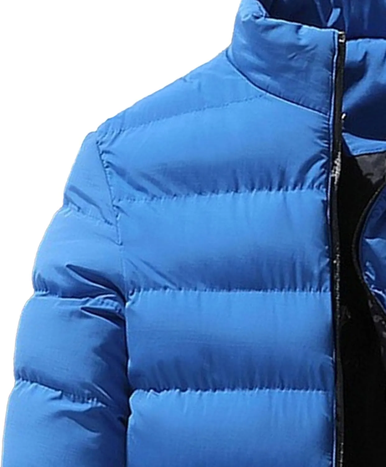 Maiyifu-GJ Men's Winter Warm Puffer Jacket Lightweight Thicken Quilted Padded Jackets Windproof Down Coat Outerwear