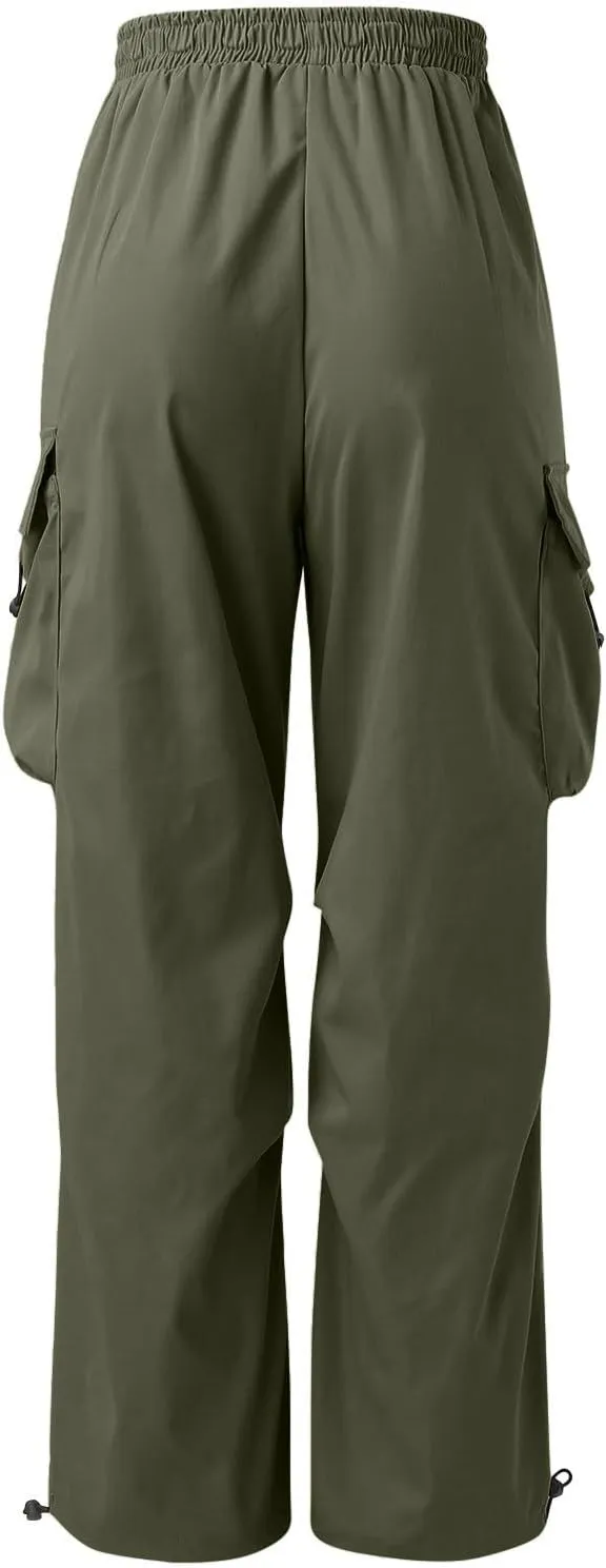 Men Cargo Pants Casual Cotton Stretch Elastic Waistband Pant Soft Comfortable Sweatpant Joggers Baggy Gym