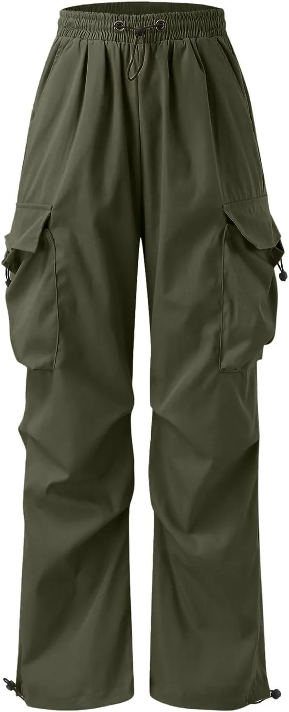 Men Cargo Pants Casual Cotton Stretch Elastic Waistband Pant Soft Comfortable Sweatpant Joggers Baggy Gym