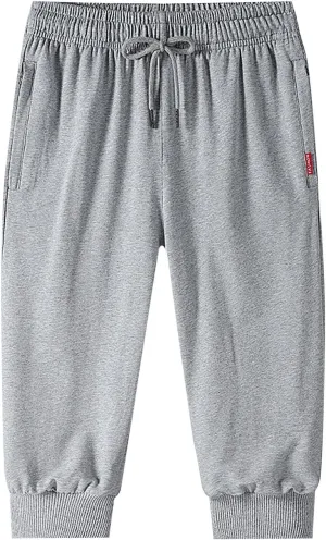 Men Pants Casual Jogger Work Wear Sweatpants with Multiple Pockets Drawstring Waist Cargo Chino Pant