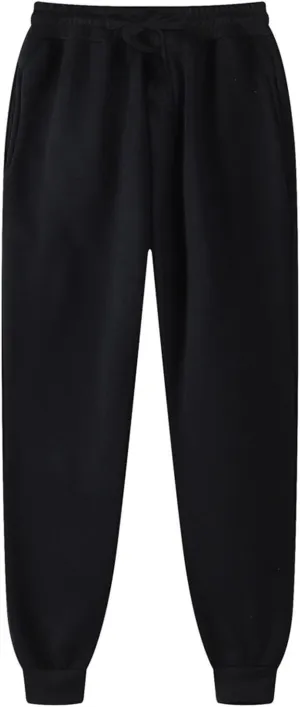 Men Tracksuit Pant Casual Stretchy Jogger Training Sweatpant Straight Leg Elasticated Waist Chino Pant