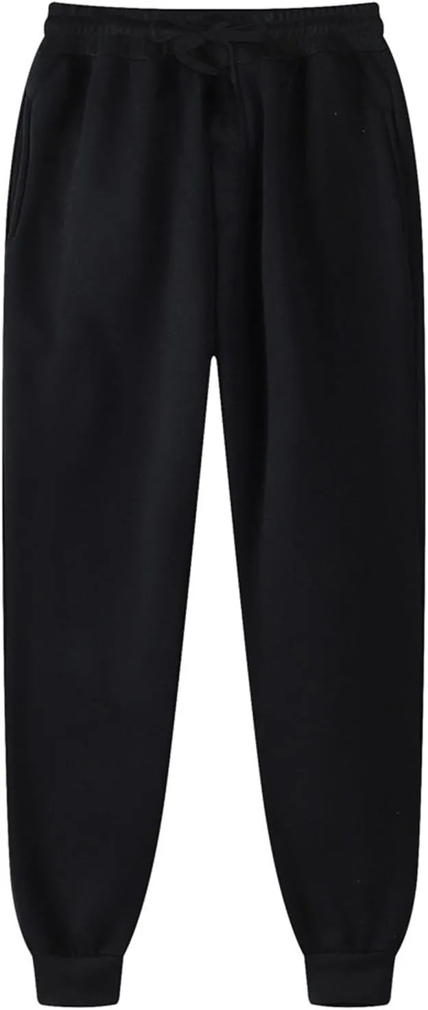 Men Tracksuit Pant Casual Stretchy Jogger Training Sweatpant Straight Leg Elasticated Waist Chino Pant