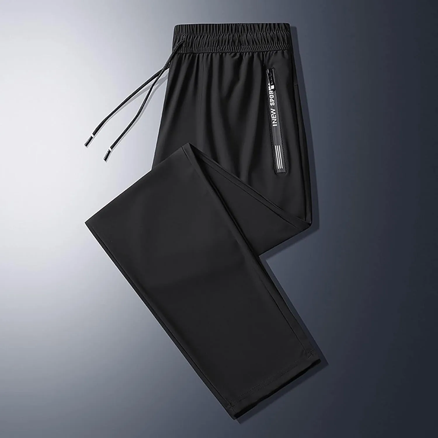 Mens Cargo Combat Work Pant Workout Gym Jogger Sweat Pants Loose Fit Cuffed Hem Stretch Waist Chino Pants