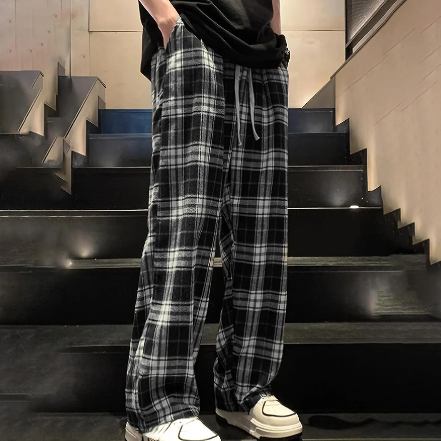 Men's Cargo Pants Casual Linen Stretchy Elasticated Pant Sweatpant Joggers Loose Running Sports Sweat