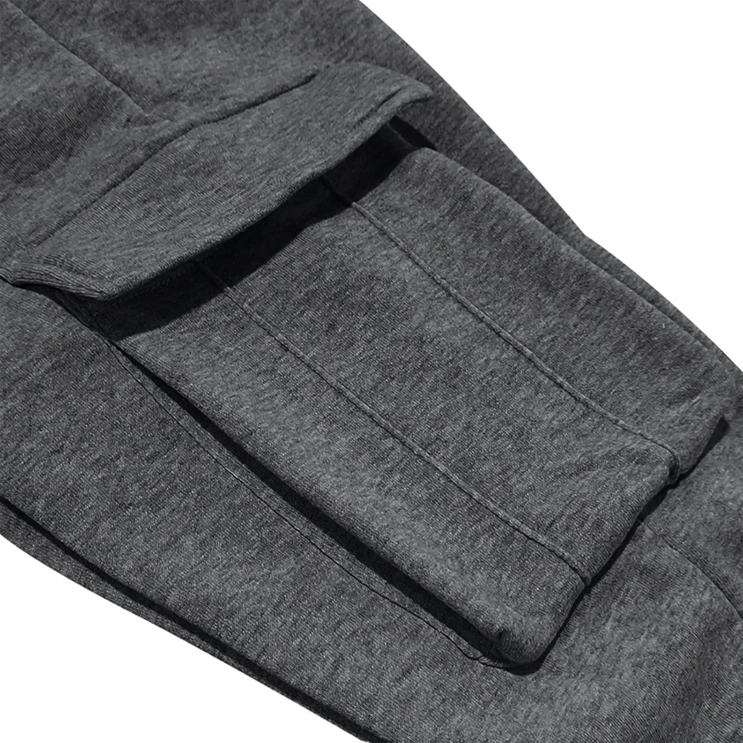 Mens Fleece Cargo Mens Slim Fit Cargo Pants Long Pants Fitness Pants Outdoor Trend Star Glitter