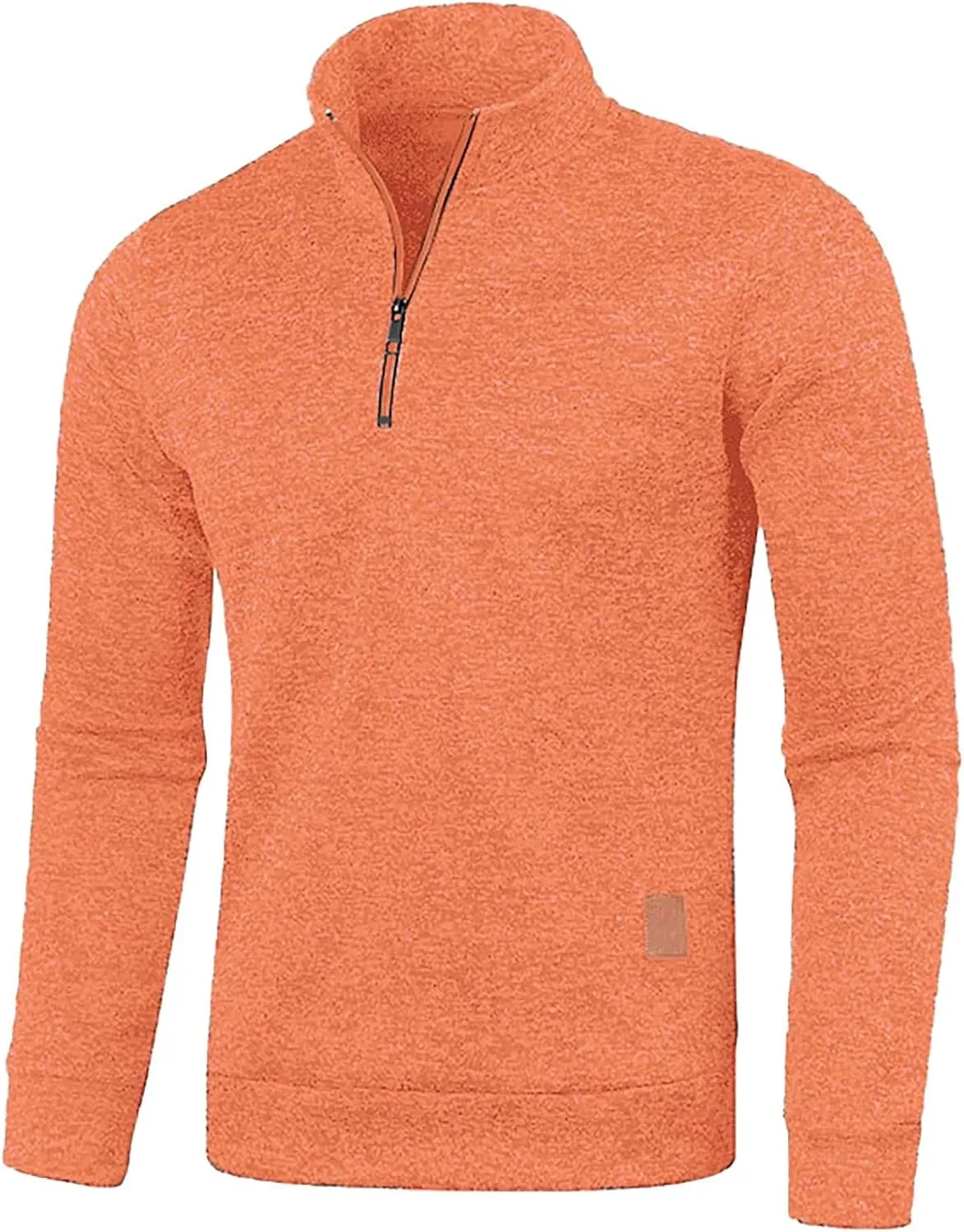 Men's Fleece Crewneck Sweatshirt Zipper Long Sleeved Hoodie Pullover Hooded Sweatshirt Sweat Shirt Mens Sweat Shirt