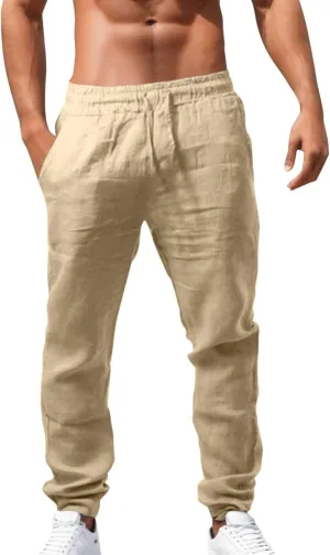 Men's Lightweight Jogging Pant Chinos Work Joggers Loose Fit Sports Casual Sweatpants Training Sweat Pants
