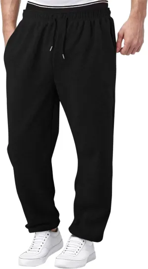 Mens Lightweight Jogging Pant Pockets Lounge Work Joggers Baggy Sport Casual Sweatpants Workwear Pant