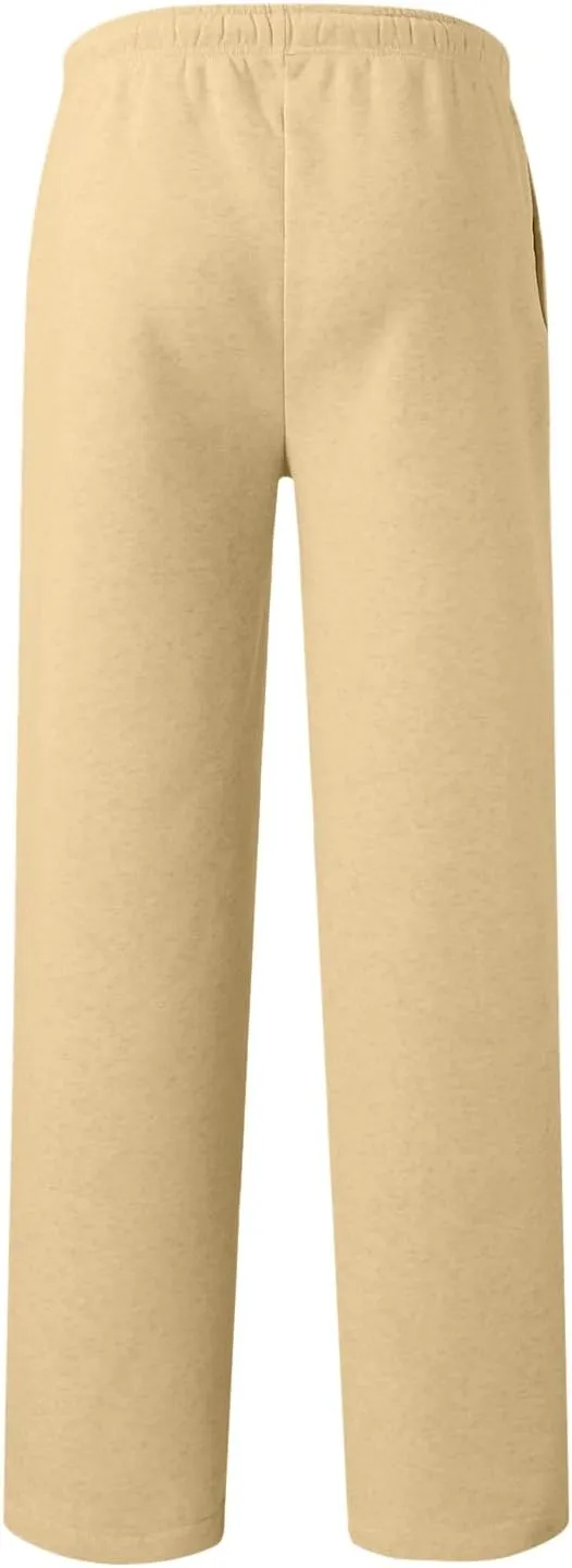 Mens Lightweight Jogging Pant Pockets Track Work Joggers Loose Fit Sport Casual Sweatpant Summer Long Pants