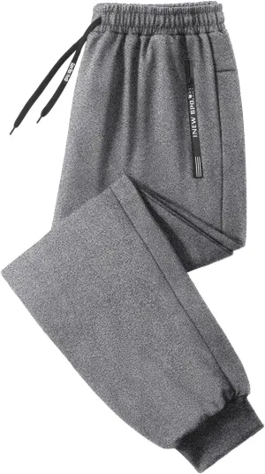 Mens Lightweight Jogging Pant Pockets Track Work Joggers Loose Fit Sport Casual Sweatpant Summer Long Pants