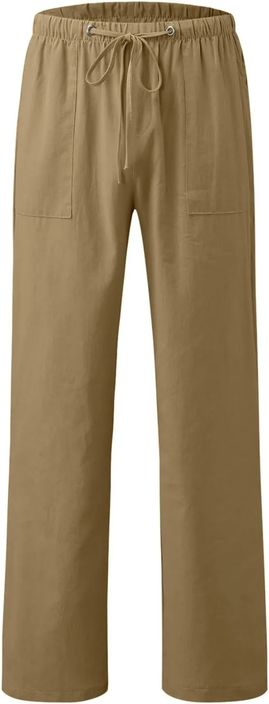 Mens Lightweight Jogging Pant Pull-On Work Joggers Comfort Fit Sport Casual Sweatpant Workout Gym Pants