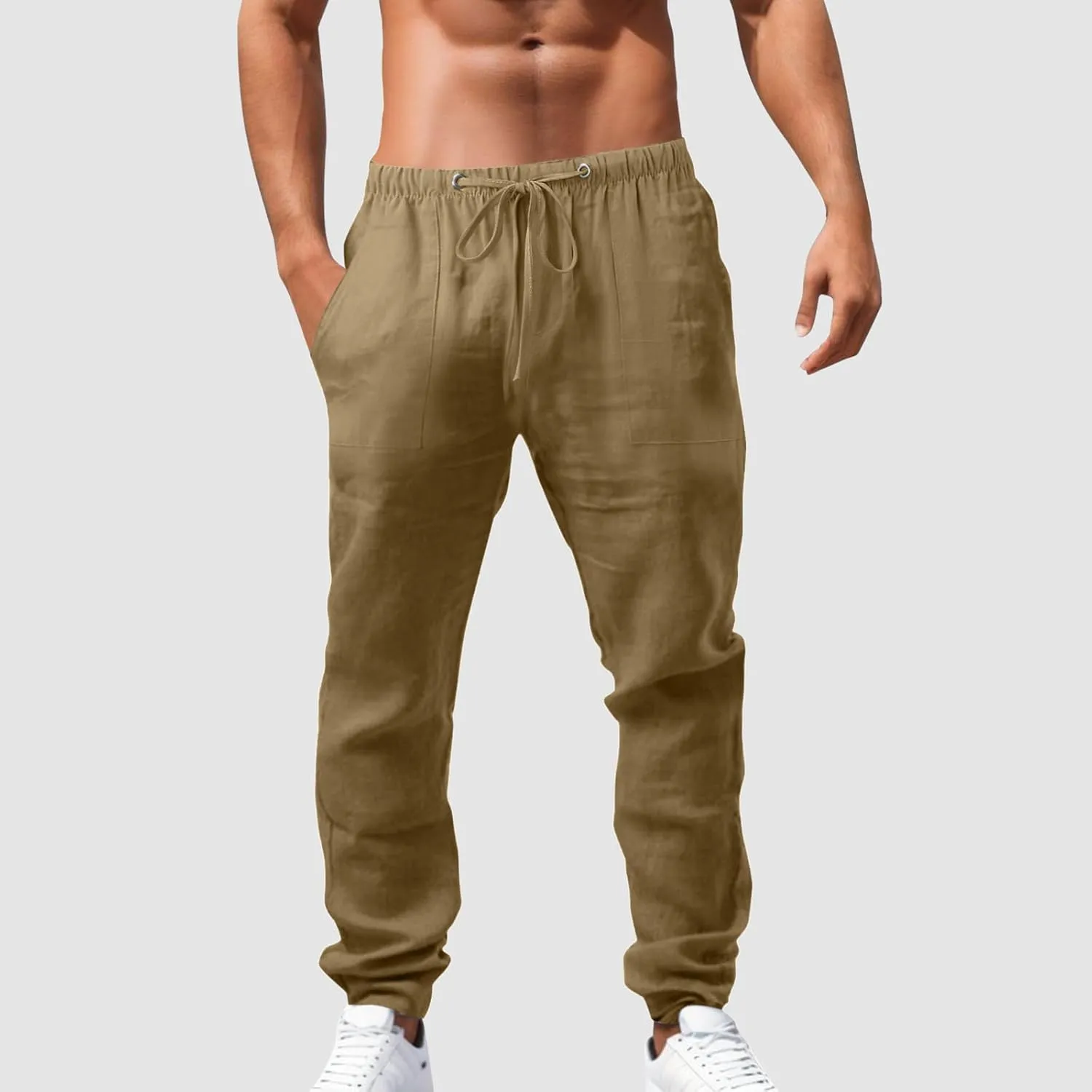 Mens Lightweight Jogging Pant Pull-On Work Joggers Comfort Fit Sport Casual Sweatpant Workout Gym Pants