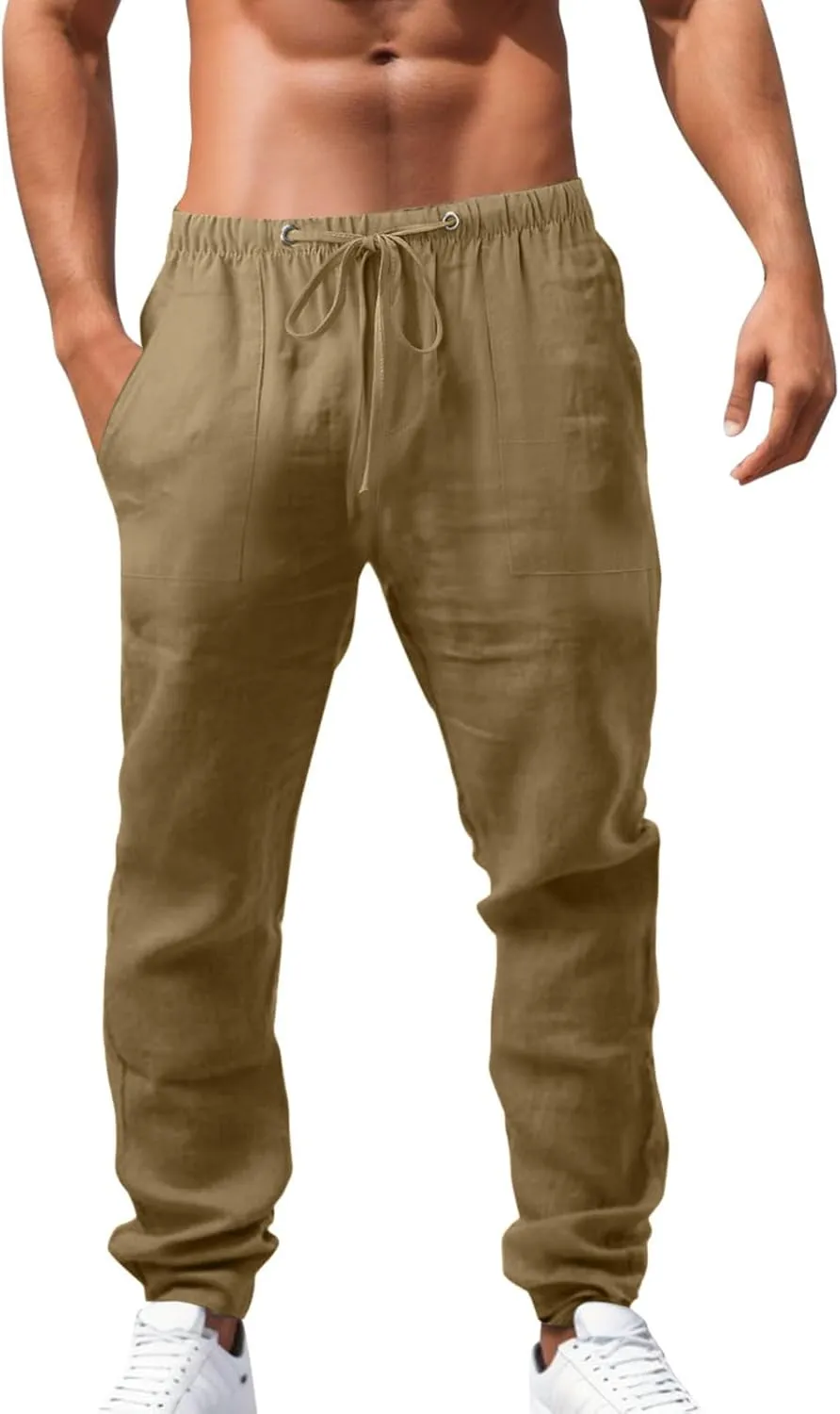 Mens Lightweight Jogging Pant Pull-On Work Joggers Comfort Fit Sport Casual Sweatpant Workout Gym Pants