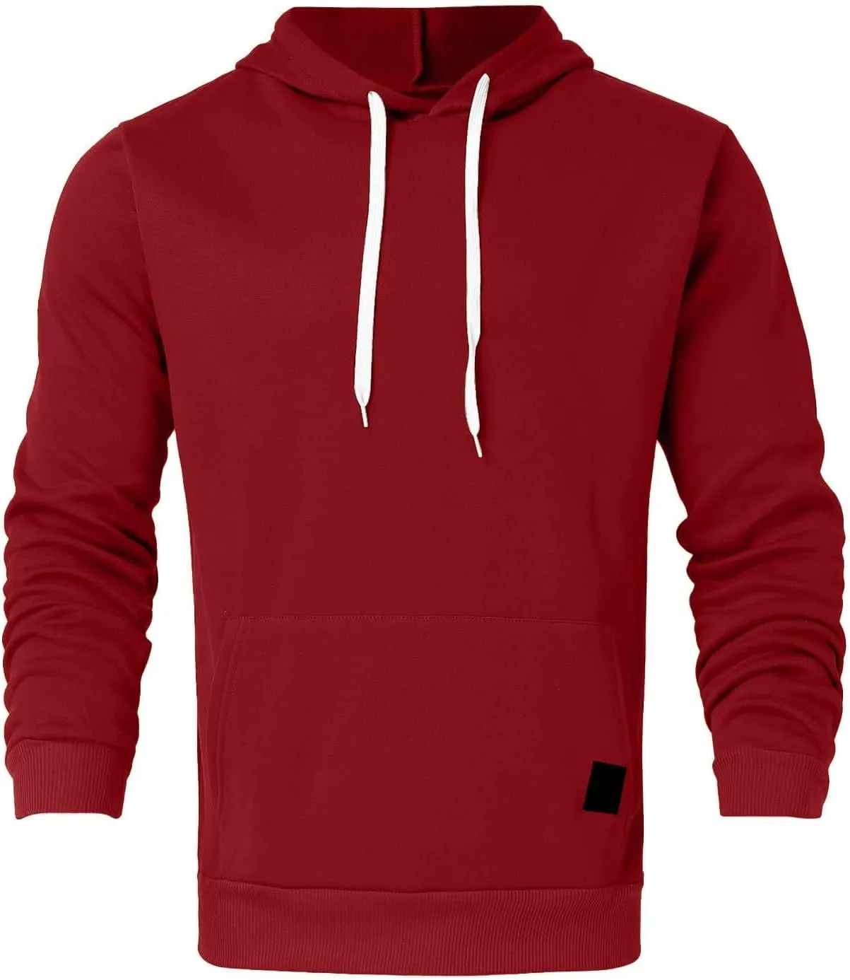 Mens Oversized Plain Hoodie: Lightweight Heated Workout Sweatshirt Oversized Casaul Pullover