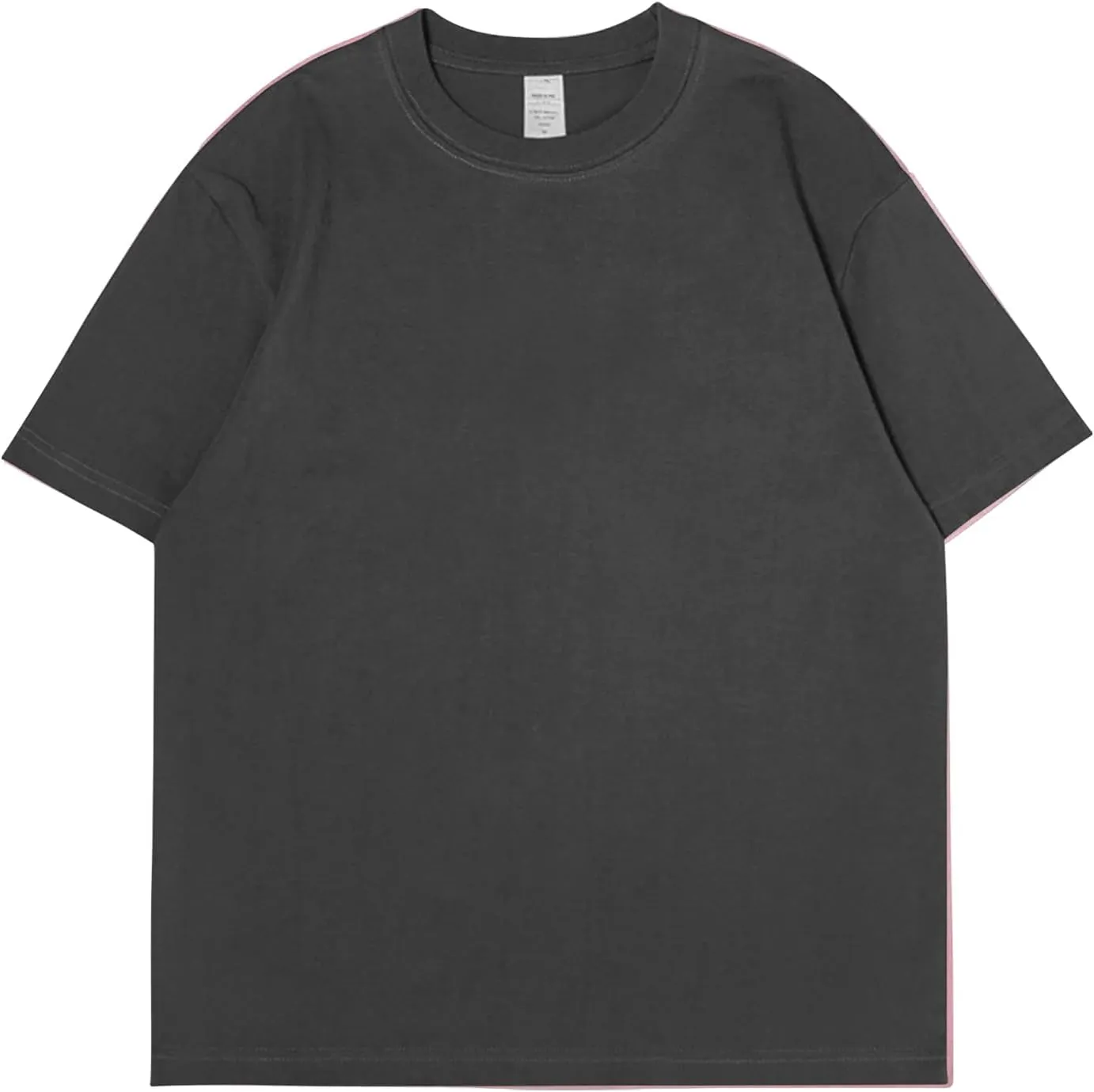 Mens Oversized T Shirts Short Sleeve Cotton Tshirts Heavyweight Streetwear Shirts Crewneck Workout Tees Tops