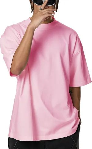 Mens Oversized T Shirts Short Sleeve Cotton Tshirts Heavyweight Streetwear Shirts Crewneck Workout Tees Tops