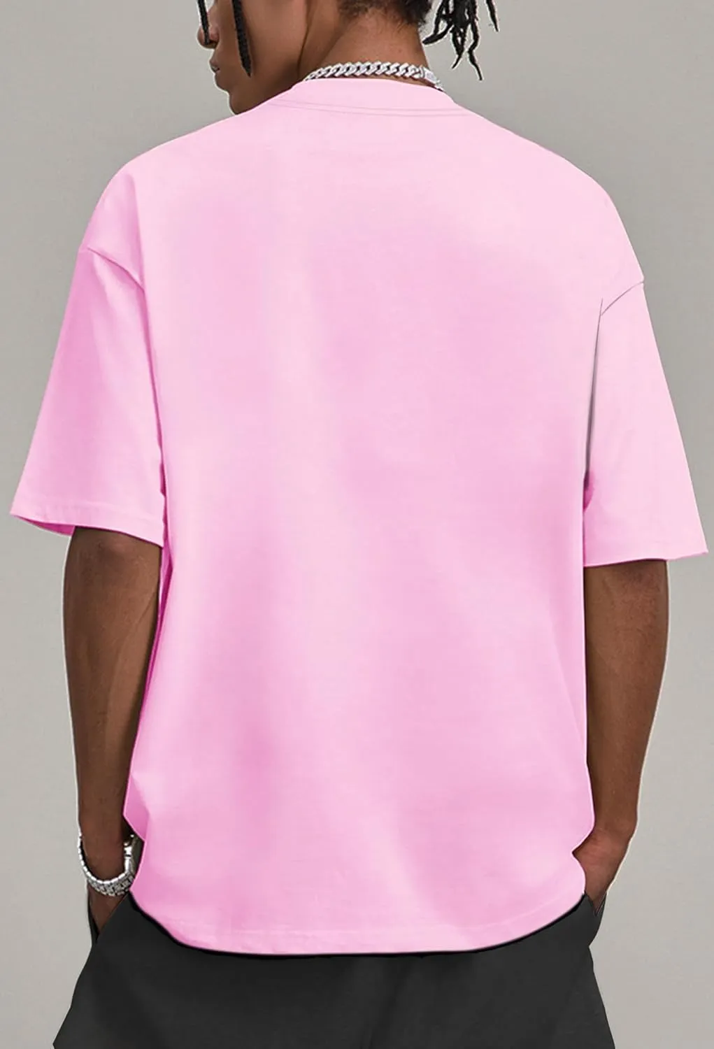 Mens Oversized T Shirts Short Sleeve Cotton Tshirts Heavyweight Streetwear Shirts Crewneck Workout Tees Tops