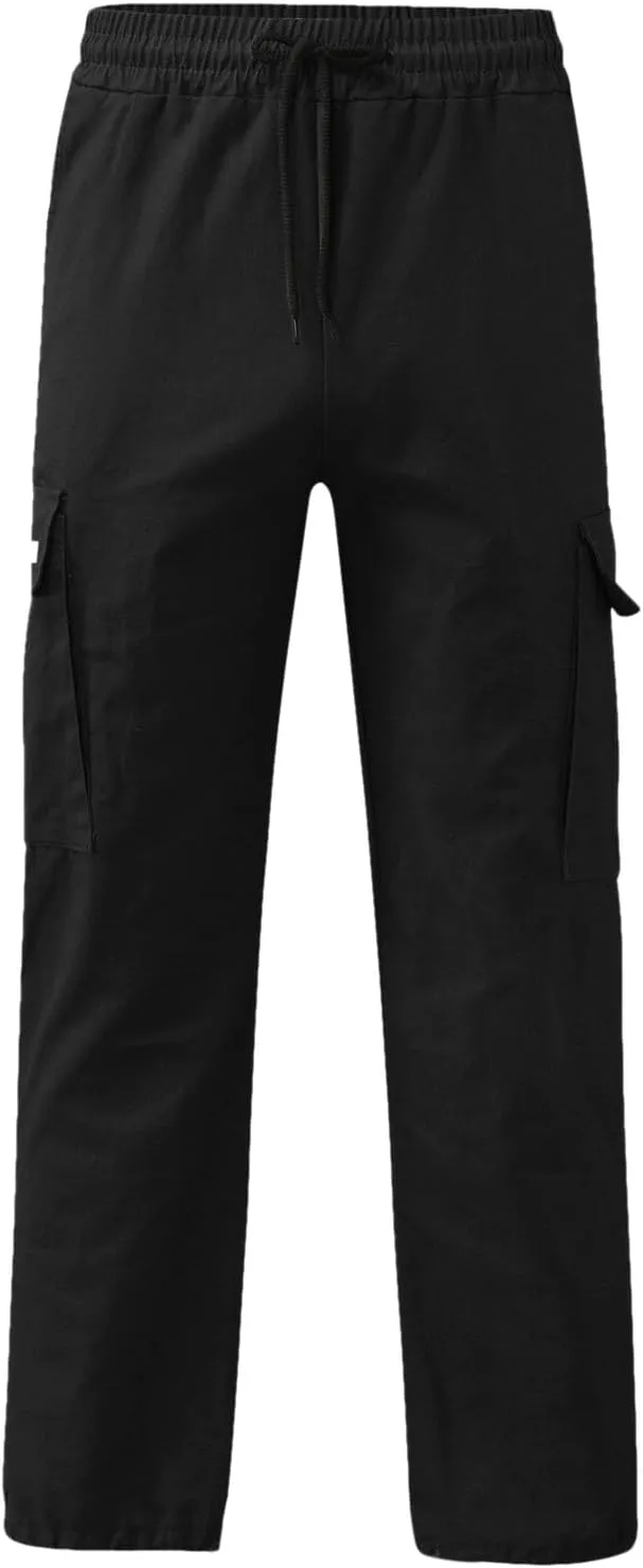Men's Pants Casual Stylish Joggers Sport Sweatpant Open Hem Elasticated Waist Combat Pant