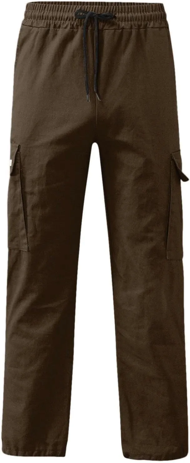 Men's Pants Casual Stylish Joggers Sport Sweatpant Open Hem Elasticated Waist Combat Pant