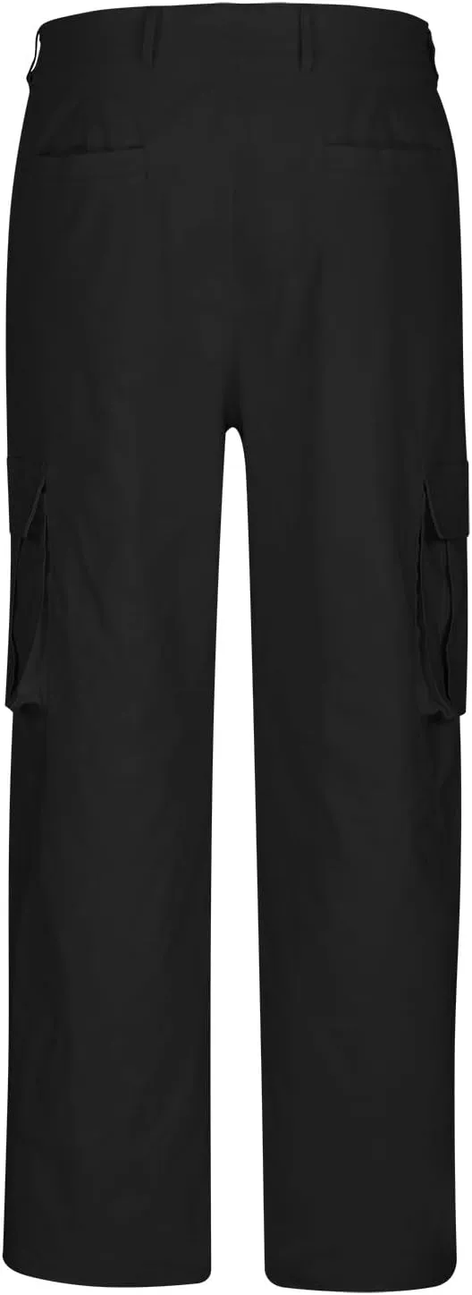 Men's Pants Straight-Fit Casual Stretch Chino Pant Tactical Sports Athletic Slim Fit Work Outdoor Trousers