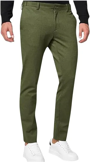 Men's Pants Stretch Lightweight Casual Slim Fit Golf Pant for Men Work Outdoor Fashion Trendy 2025 Spring Trousers