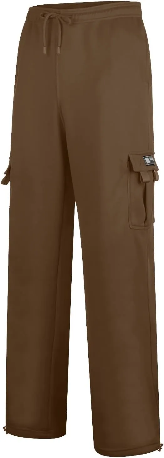 Mens Tracksuit Pant Casual Plus Size Jogger Running Workout Sweatpant with Pockets Elastic Chinos Pant
