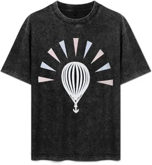 Men's Women's Oversized T-Shirts Loose Fit Vintage Washed Tees Short Sleeve Funny Shirts Tops