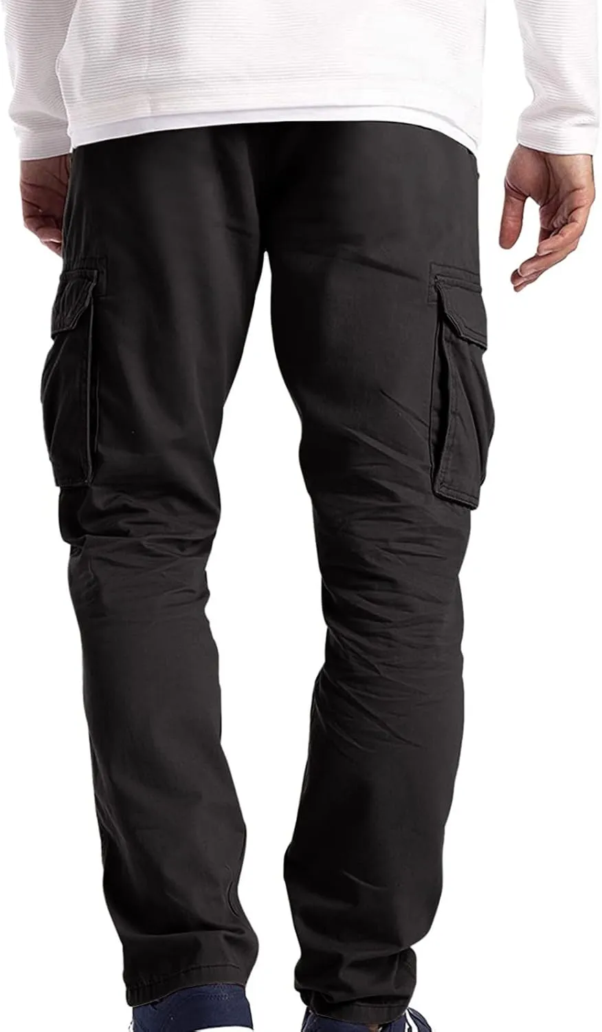 Mens Workout Cargo Sweatpants Loose Sports Trousers Work Pants with Pockets Men's Hiking Cargo Pants for Men Joggers