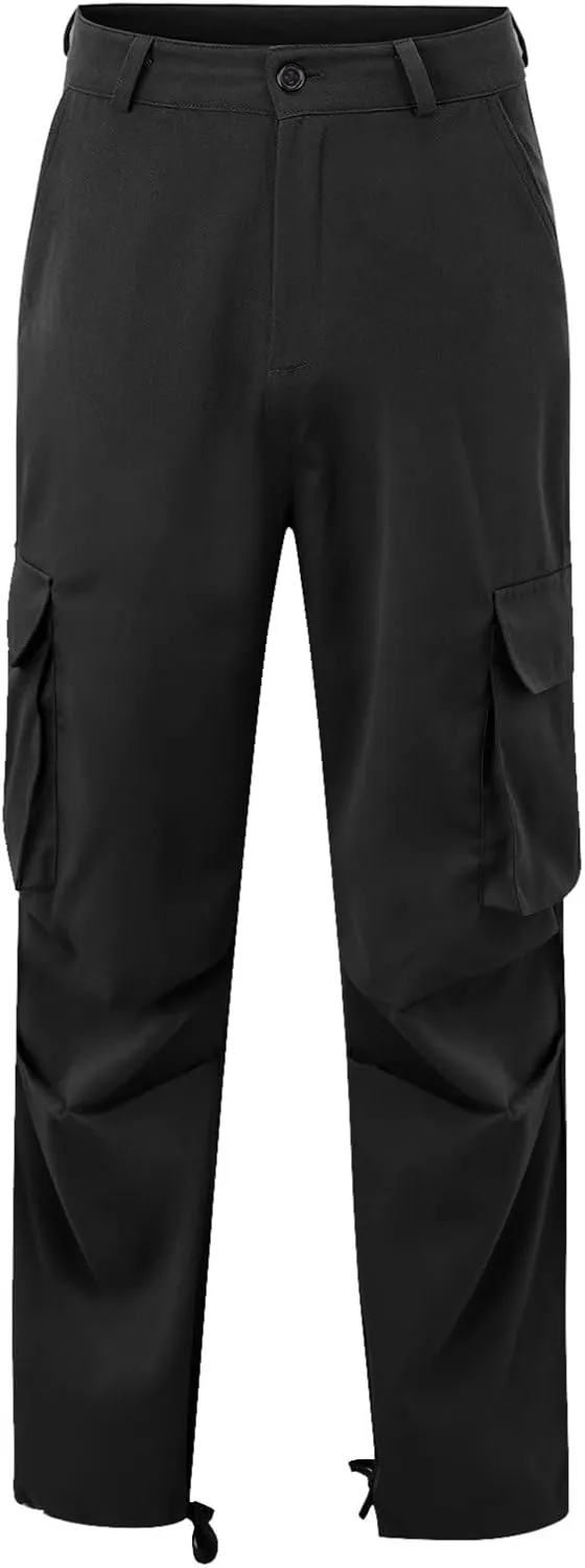 Mens Workout Cargo Sweatpants Loose Sports Trousers Work Pants with Pockets Men's Hiking Cargo Pants for Men Joggers