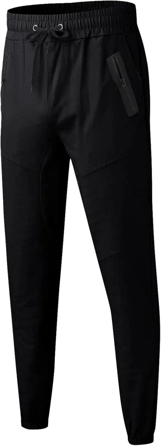Mens Workout Cargo Sweatpants Men's Heavyweight Fleece Cargo Sweatpant Elastic Waist Drawstring Trousers Baggy Jogger