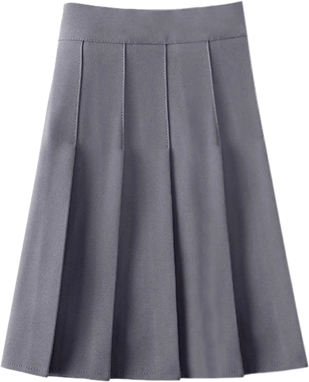 Midi Skirts for Women Solid Basic Skirt A Line Design Skirt Ruffle Layered Pleated Large Swing Half Women Skirts