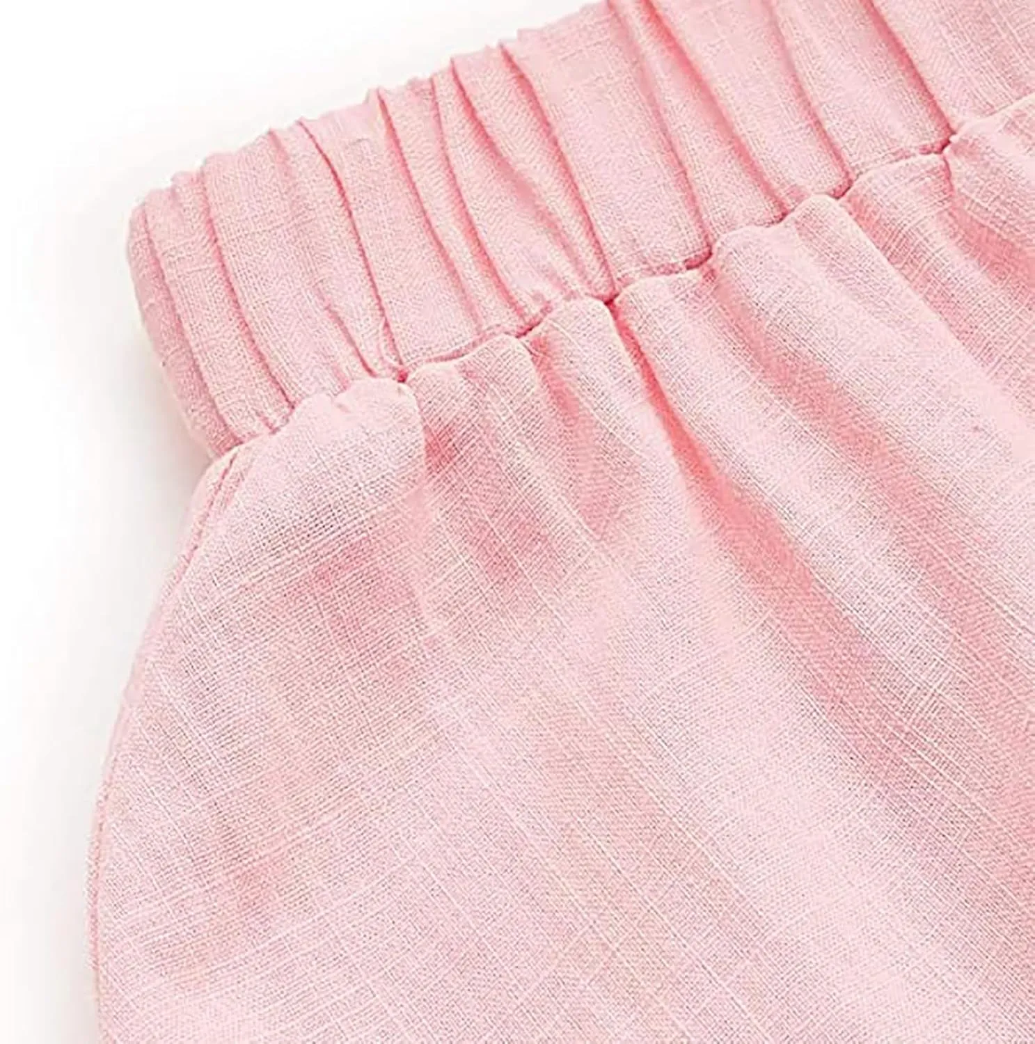 Midi Skirts for Women Summer Drawstring Elastic Waisted Flowy A-Line Swing Pleated Skirt with Pockets