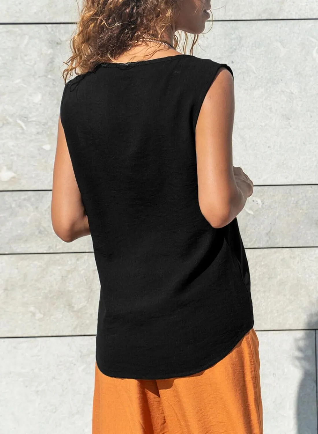 miduo Womens Square Neck Tank Tops Casual Loose Fit Tanks Sleeveless Shirts Blouses