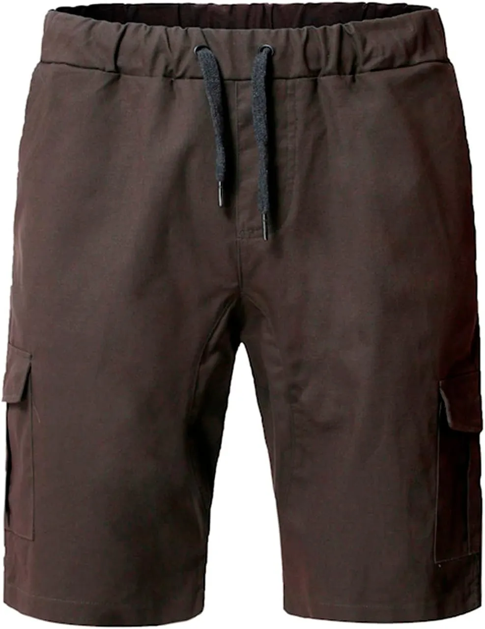 Muscularfit 6 Inch Inseam Shorts Men Cotton Linen Shorts with Pockets Slim Fit Drawstring Elastic Waist Summer Beach Shorts
