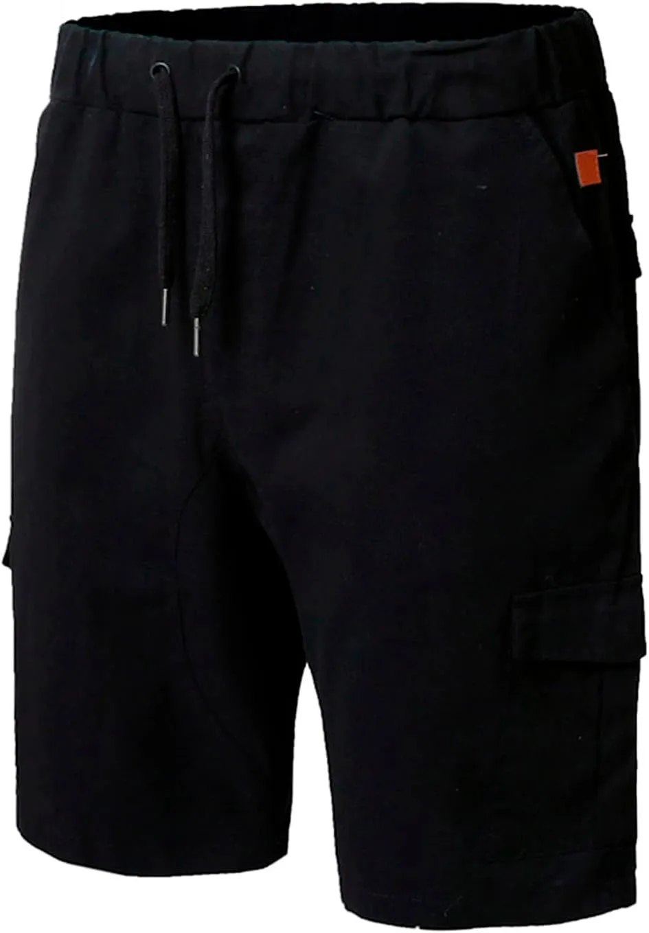 Muscularfit 6 Inch Inseam Shorts Men Cotton Linen Shorts with Pockets Slim Fit Drawstring Elastic Waist Summer Beach Shorts