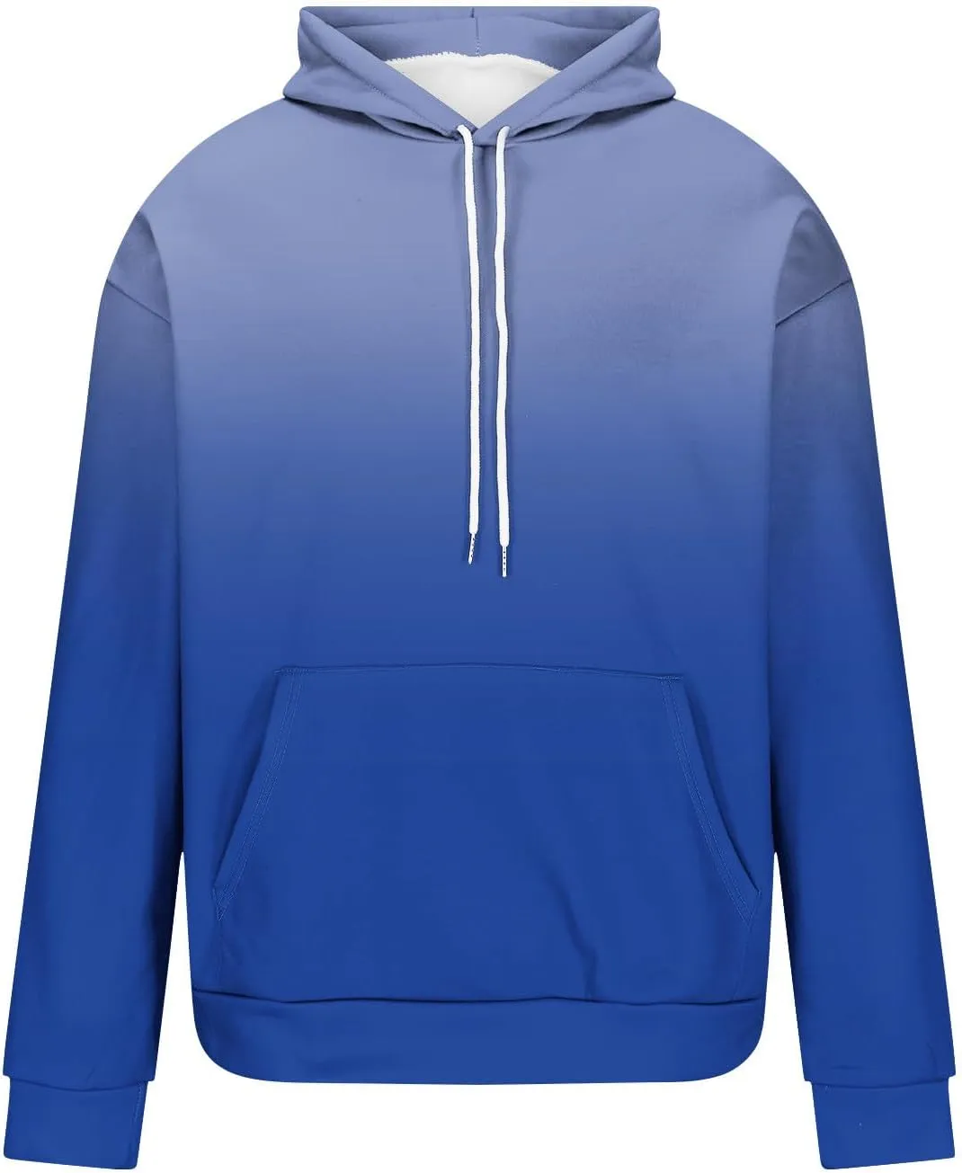 Muscularfit Mens Hooded Sweatshirt Drawstring Long Sleeve Gradient Color Casual Pullover Shirt Gym Athletic Oversized Hoodie