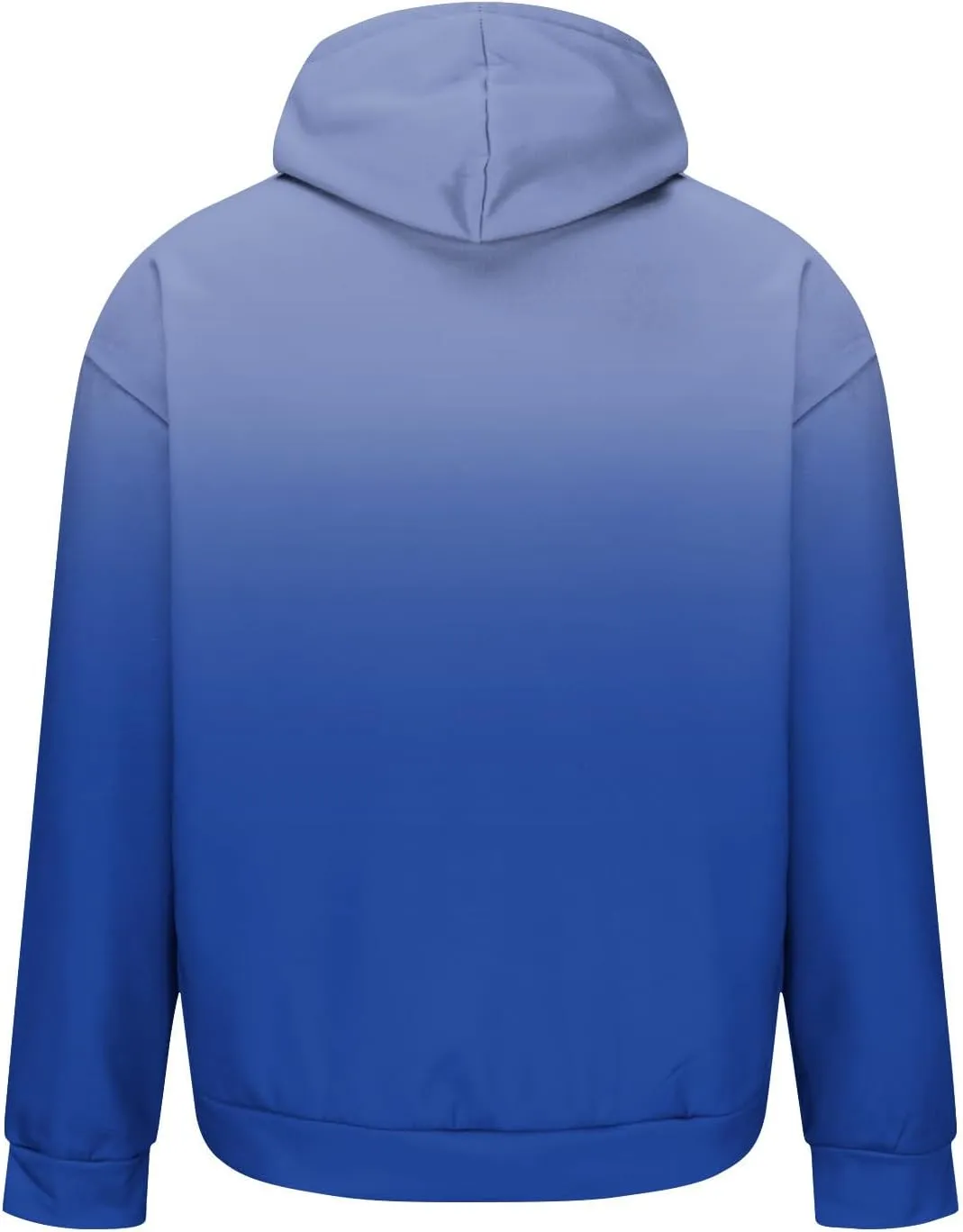Muscularfit Mens Hooded Sweatshirt Drawstring Long Sleeve Gradient Color Casual Pullover Shirt Gym Athletic Oversized Hoodie