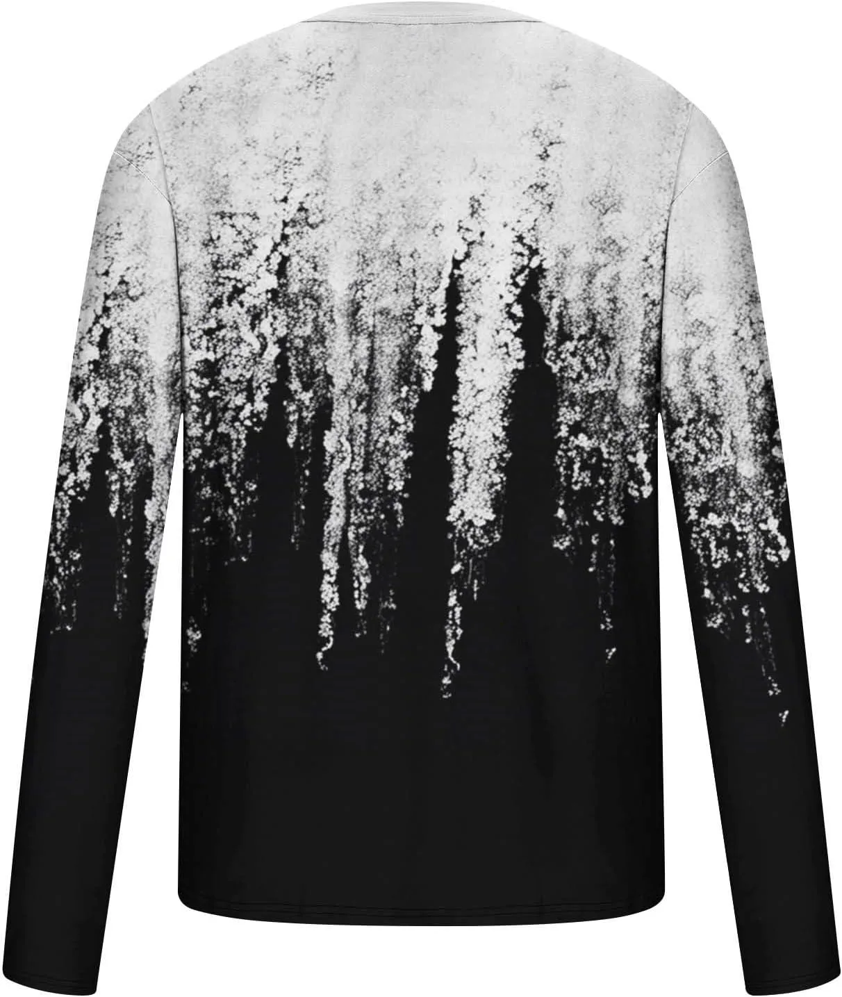 Muscularfit Mens Long Sleeve Shirts Casual Gradient Color Loose Pullover Graphic Tee Shirts Fall Fashion Athletic Sweatshirts