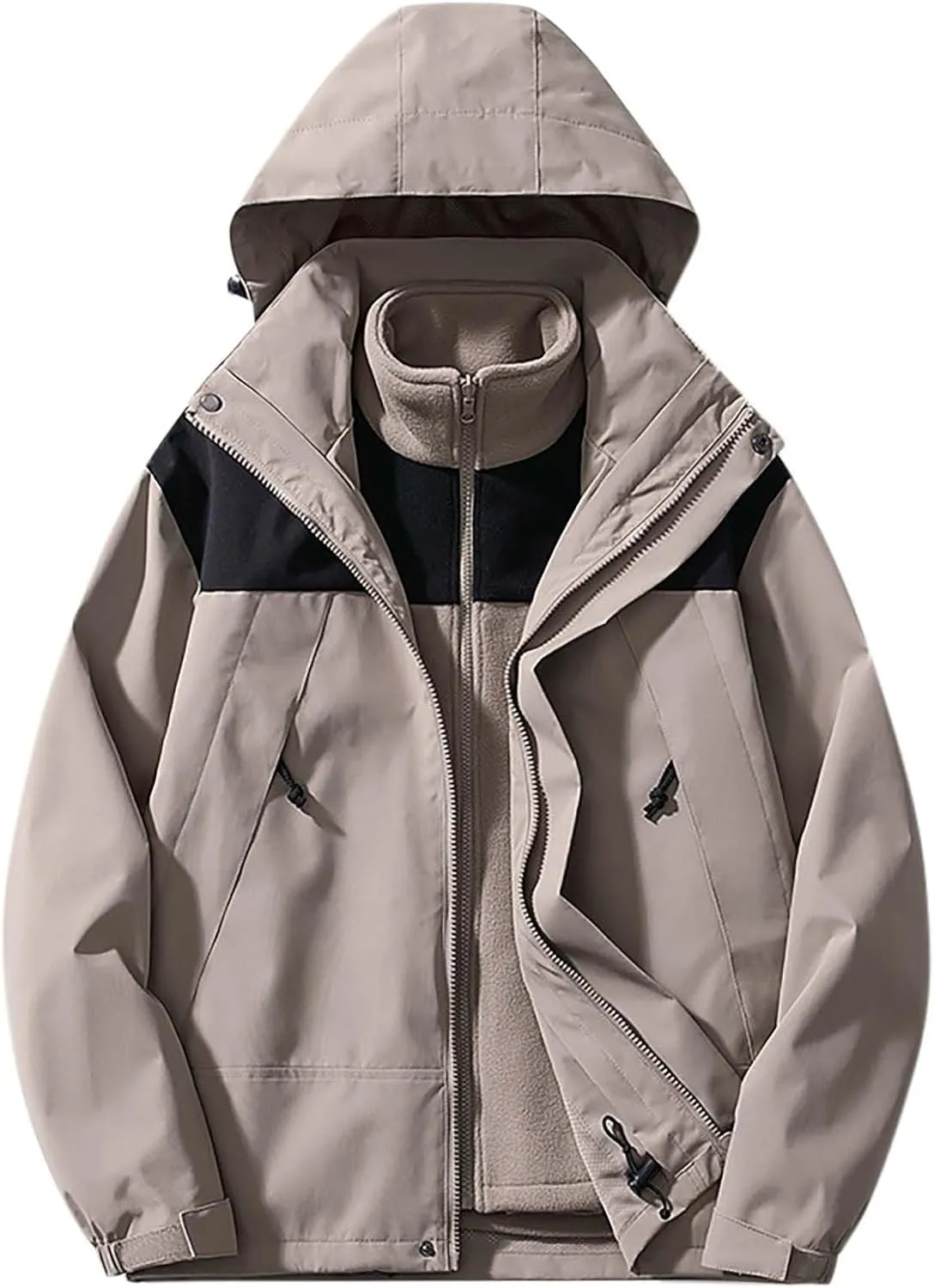 Muscularfit Mens Sweatshirt Causal Fashion Long Sleeve Sports Hooded Jacket Outdoor Sport Heavyweight Full Zip Fleece Hoodies
