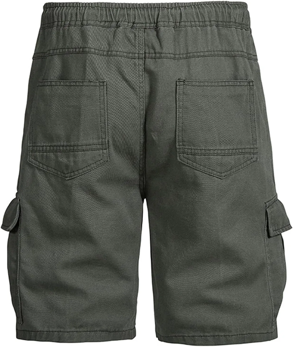 Muscularfit Slim Fit Shorts Men 2023 Causal Drawstring Elastic Waist Cargo Shorts 5" Inseam Pleat Front Summer Beach Shorts
