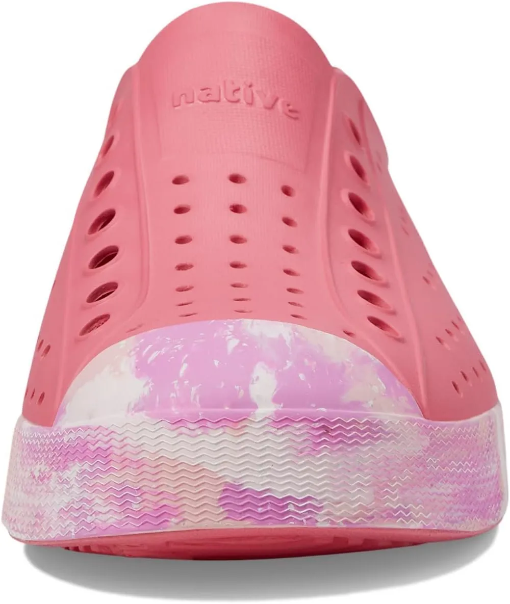 Native Shoes Jefferson Sugarlite Marbled Unisex Slip-On Shoes  Round Toe  Perforated Synthetic Upper