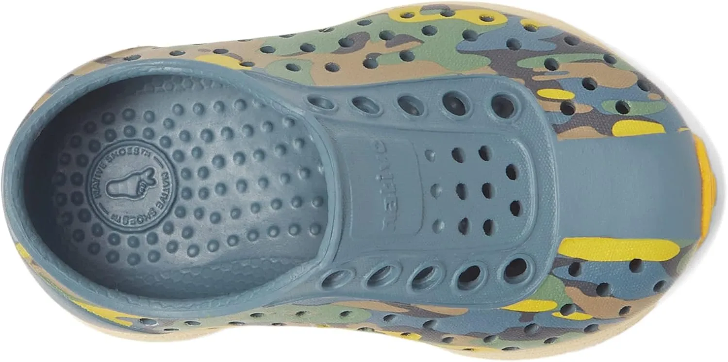Native Shoes Kids Unisex Robbie Sugarlite Print Kids Slip-On Shoes (Little Kid) ?C Perforated ?C Synthetic Upper