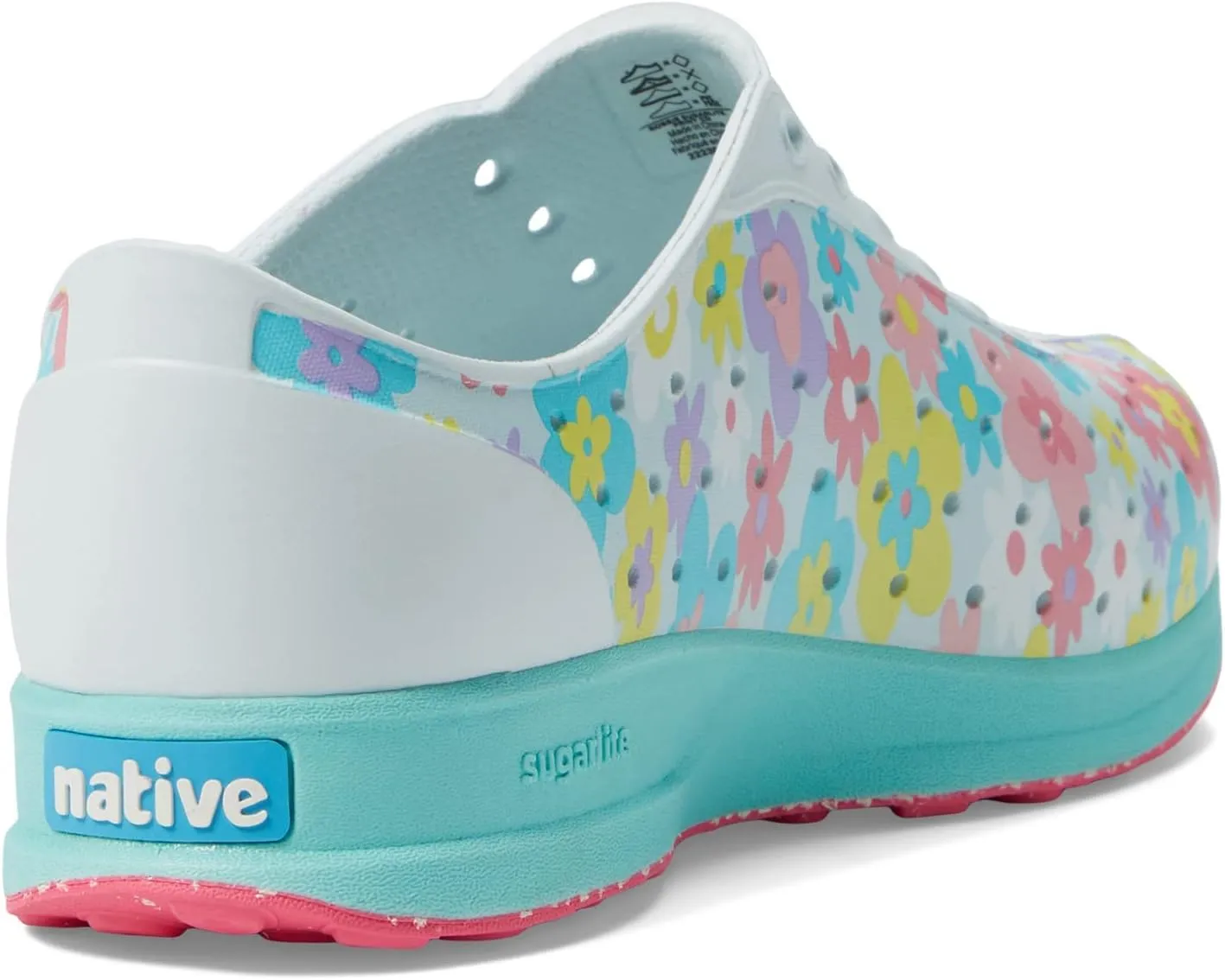Native Shoes Kids Unisex Robbie Sugarlite Print Kids Slip-On Shoes (Little Kid) ?C Perforated ?C Synthetic Upper