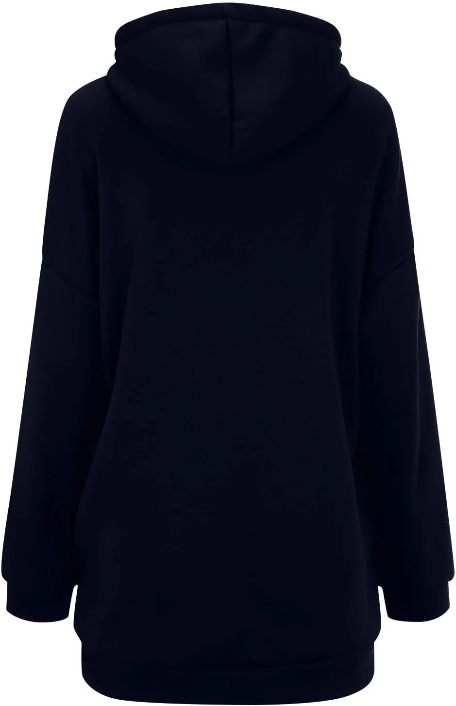 NBXNZWF Womens Zip Up Long Hoodies Lightweight Long Sleeve Tunic Hooded Sweatshirt Casual Fall Oversized Jacket With Pockets